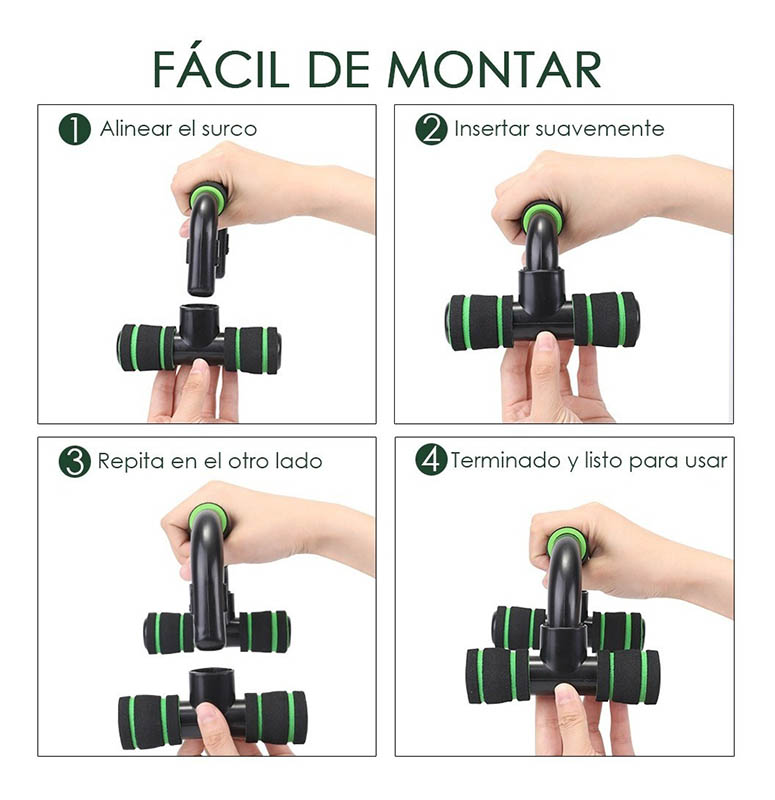 Push Up Bars Soportes para Flexiones Abdominales Soportes Pushup Stands para Hombre Mujer Fitness Musculación Oficina Ejercicio de Poder Entrenamiento Muscular Abdominales Culturismo