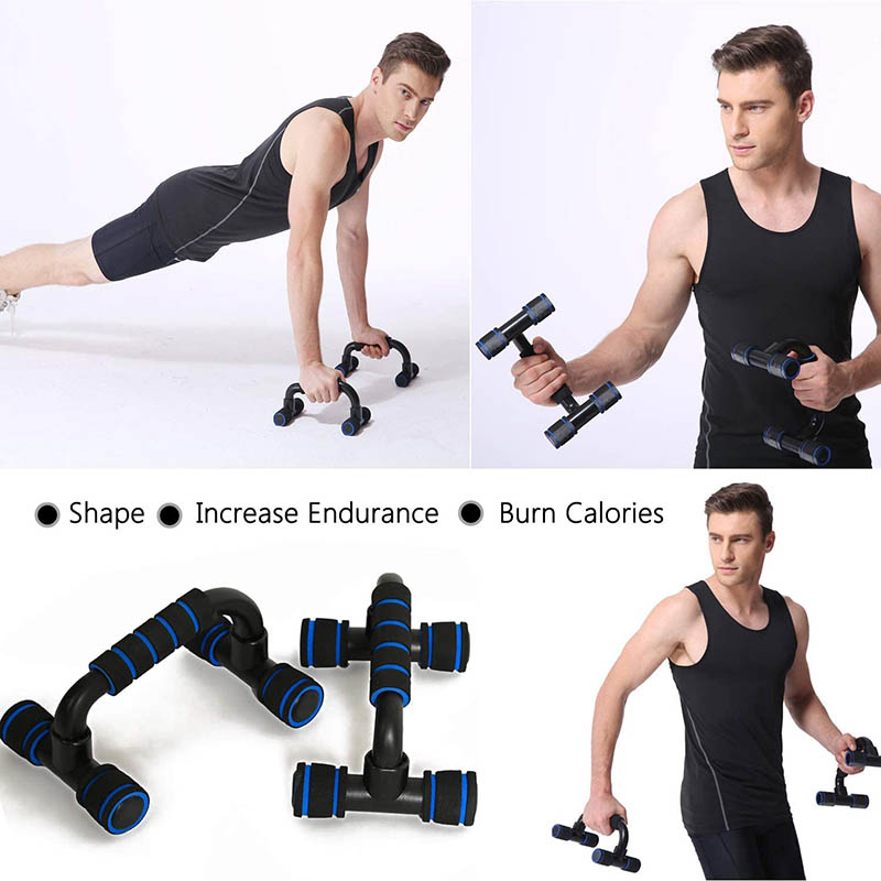 Push Up Bars Soportes para Flexiones Abdominales Soportes Pushup Stands para Hombre Mujer Fitness Musculación Oficina Ejercicio de Poder Entrenamiento Muscular Abdominales Culturismo