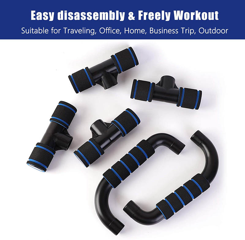 Push Up Bars Soportes para Flexiones Abdominales Soportes Pushup Stands para Hombre Mujer Fitness Musculación Oficina Ejercicio de Poder Entrenamiento Muscular Abdominales Culturismo