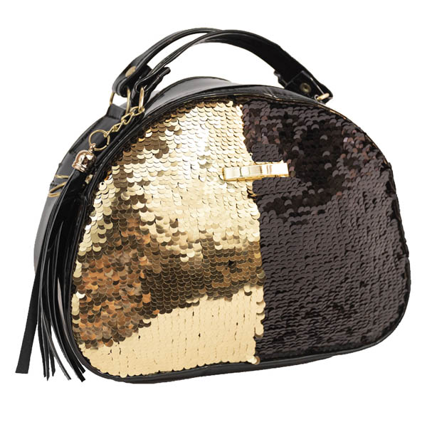 Bolsa Cosmetiquera con Lentejuela Dorada Lobe