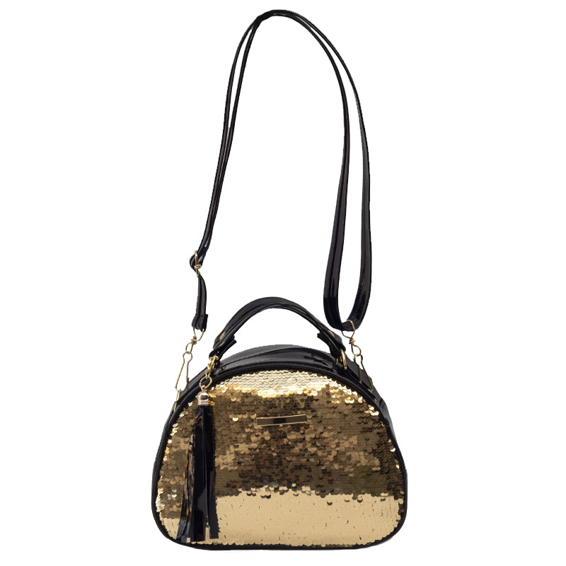 Bolsa Cosmetiquera con Lentejuela Dorada Lobe