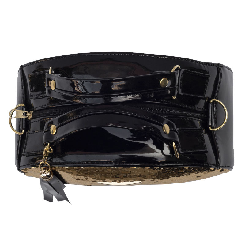 Bolsa Cosmetiquera con Lentejuela Dorada Lobe