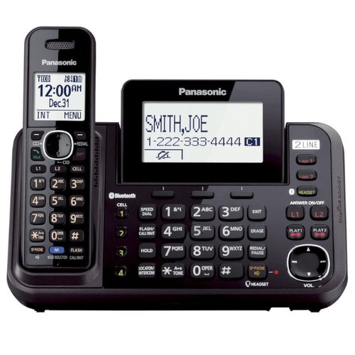 Teléfono Inalámbrico Panasonic KX-TG9541 Bluetooth 2 Lineas Identificador -REACONDICIONADO-