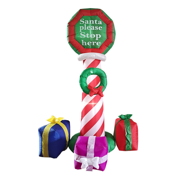 Inflable Navidad Letrero Santa Luz Led *1.8m* Navideño