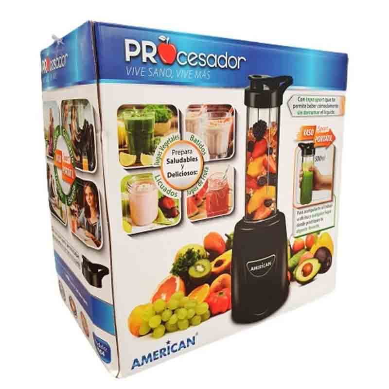 Procesador De Alimentos Jugos American Y Vaso Portatil 500ml