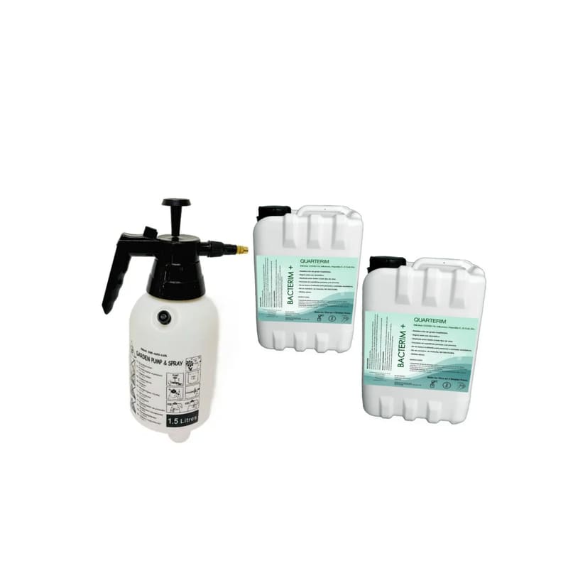 Sanitizante Desinfectante Sales Cuaternarias 10lt y Aspersor Fumigador