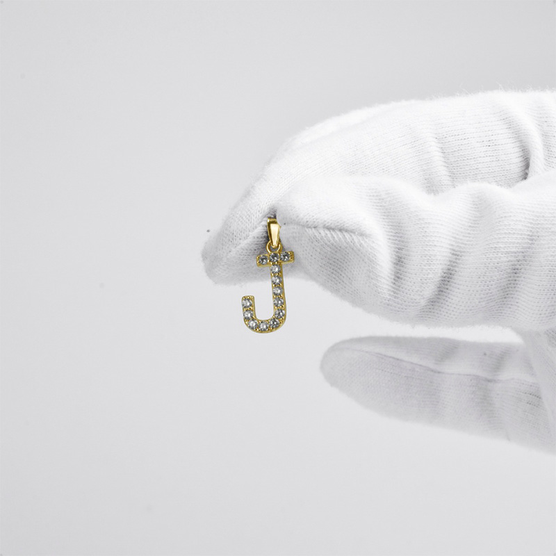 Dije Letra Inicial J  VAROURO | Oro 10k + Cadena Regalo Envío Gratis