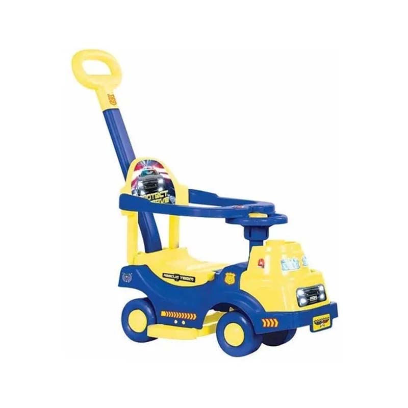 Carrito Montable De Bebe Brinca Policia Car Evag Niño Niña