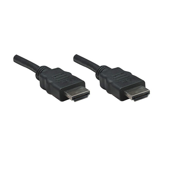 Cable Hdmi 3 M Negro Video Pc Lap Monitor Pantalla Oficina Hogar Negocio Manhattan