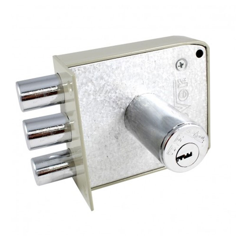 Cerradura Chapa Alta Seguridad Tover L6c C/ 3 Bulones Puntos