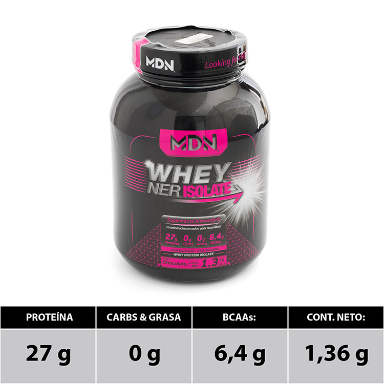 MDN - Proteína Whey Ner Isolate 1.36kg Chocolate