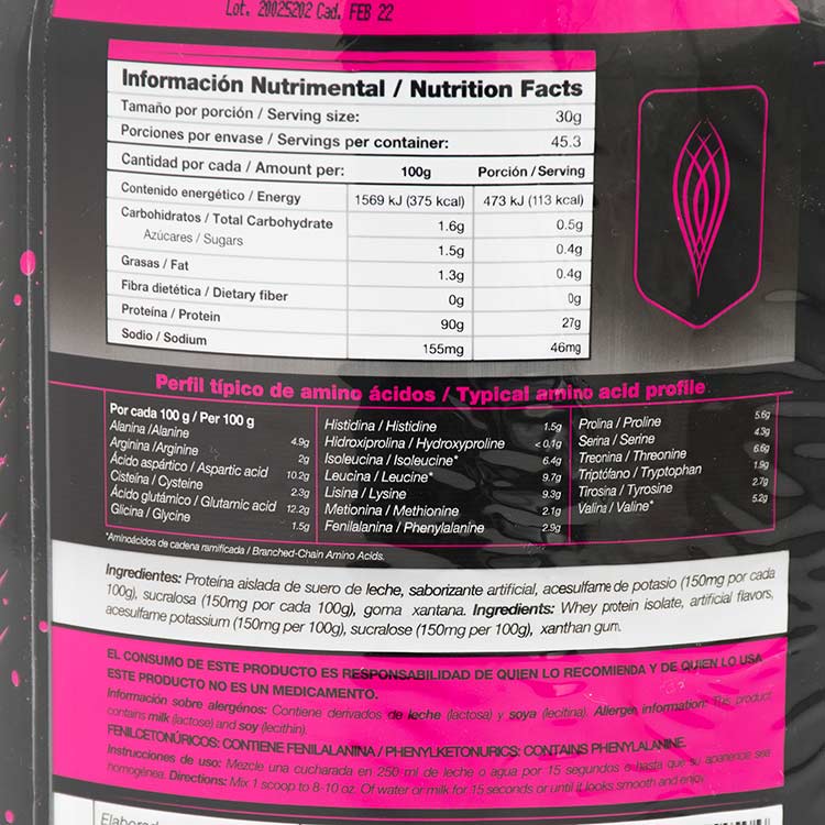MDN - Proteína Whey Ner Isolate 1.36kg Chocolate