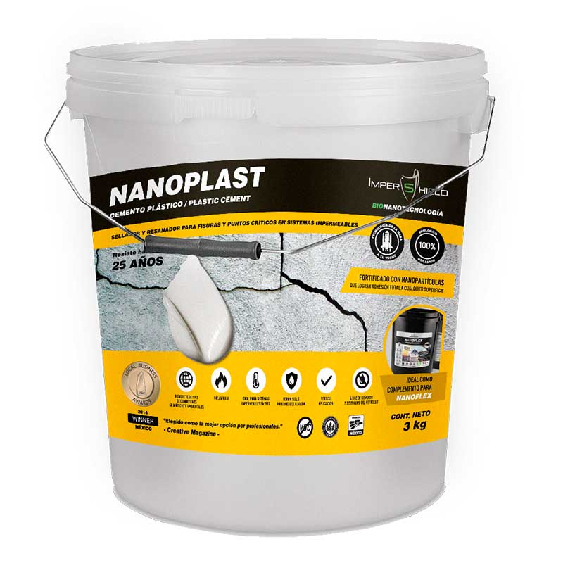 1005 NPL NANOPLAST Sellador y resanador para fisuras y puntos críticos en sistemas impermeables 3kg