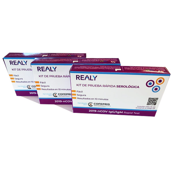 Paquete con Tres pruebas rápidas COVID 19 Anticuerpos IgG IgM de Coronavirus, Prueba Individual, con COFEPRIS