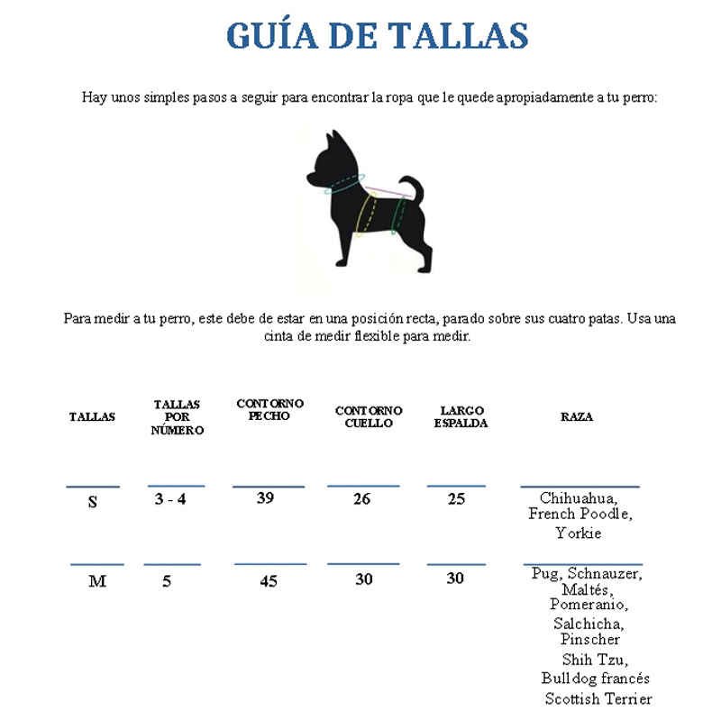 Ropa Para Mascotas (Perros) Chaleco de Felpa Azul Talla S