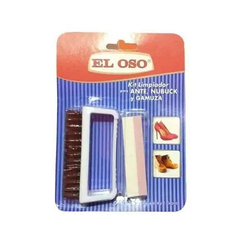 Kit Limpiador Para Ante, Nobuck Y Gamusa Cepillo Borrador