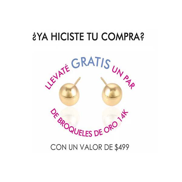Pulsera de Bolitas en Oro Rosa de 14 K + Obsequio