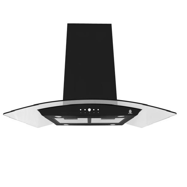 COMBO SUPRA LACIO, PARRILLA ONIX 90 CM Y CAMPANA DE ISLA CI-90-BLACK