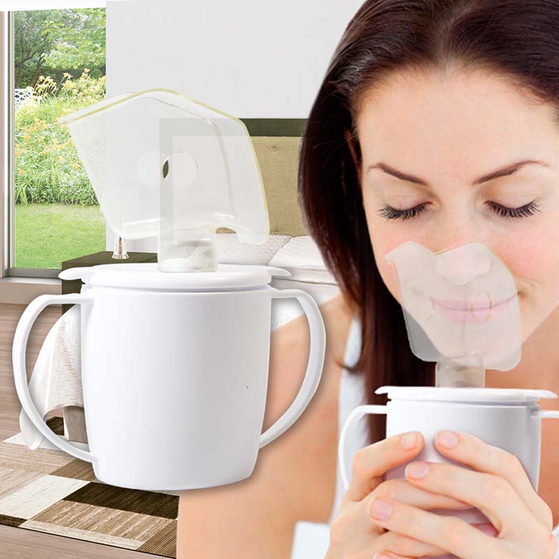 Taza Inhaladora Vapor Caliente Personal Sinusitis Congestion Gripa