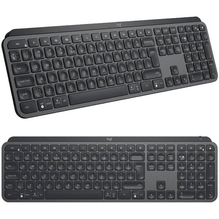 Teclado Logitech MX Keys Retroiluminado Inalambrico USB Y Bluetooth 920-009296