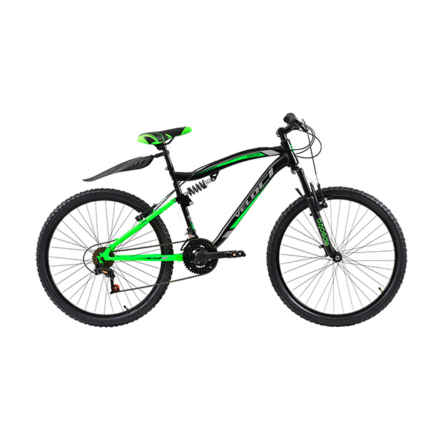 Bicicleta Veloci Arkon 21 Velocidades Doble Suspension R26, Negro