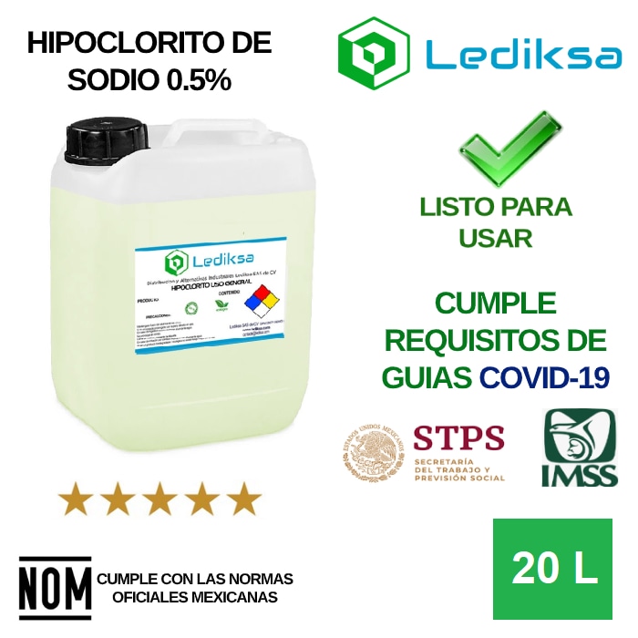 Hipoclorito 0.5% 20 Lts