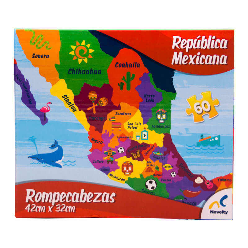 Rompecabezas República Mexicana 60 piezas
