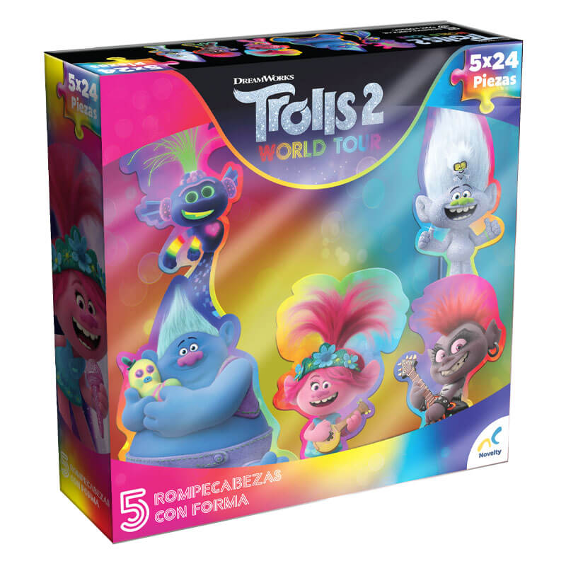 Rompecabezas con forma Trolls World Tour