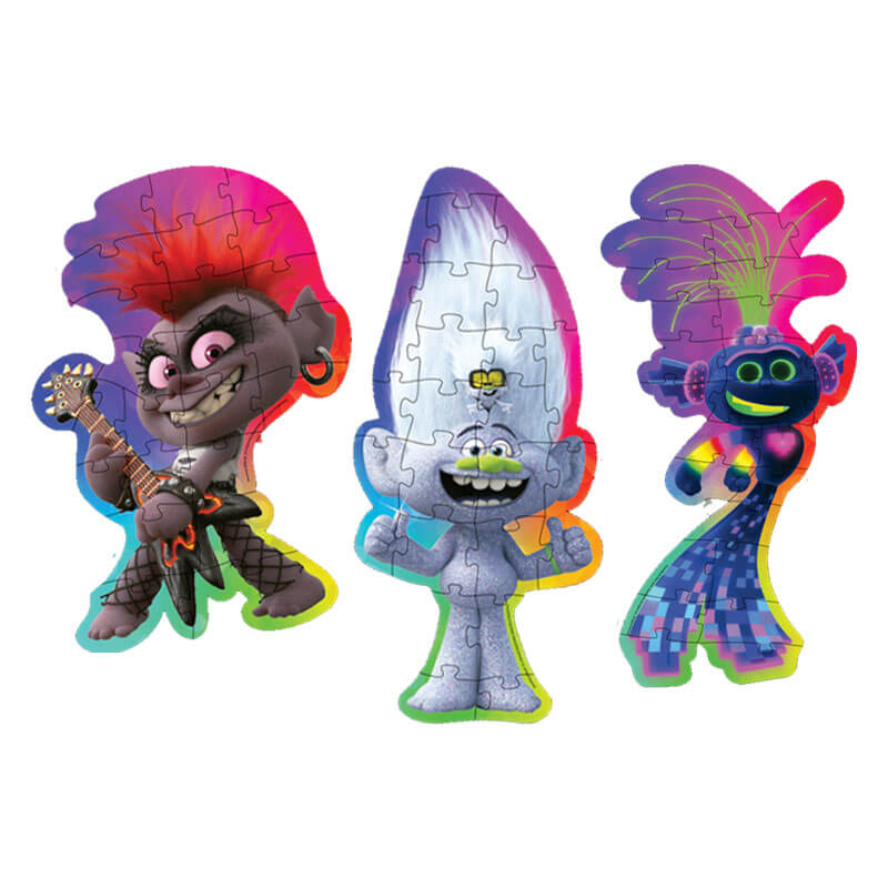 Rompecabezas con forma Trolls World Tour