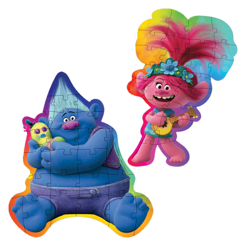 Rompecabezas con forma Trolls World Tour
