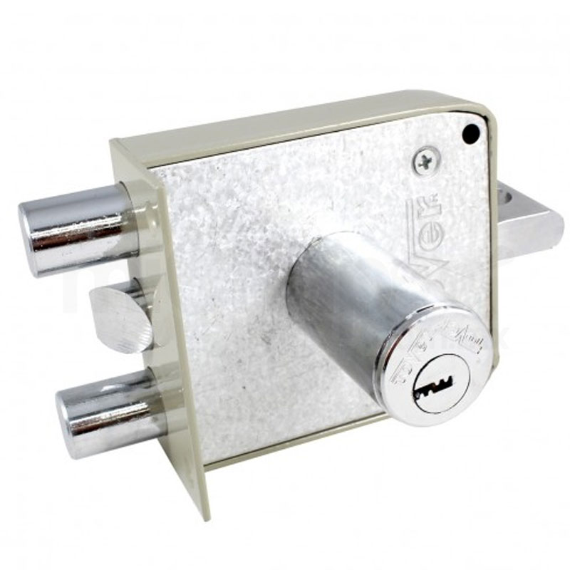 Cerradura Chapa Alta Seguridad Tover L6 Apertura Interior 2 Bulones y resbalón