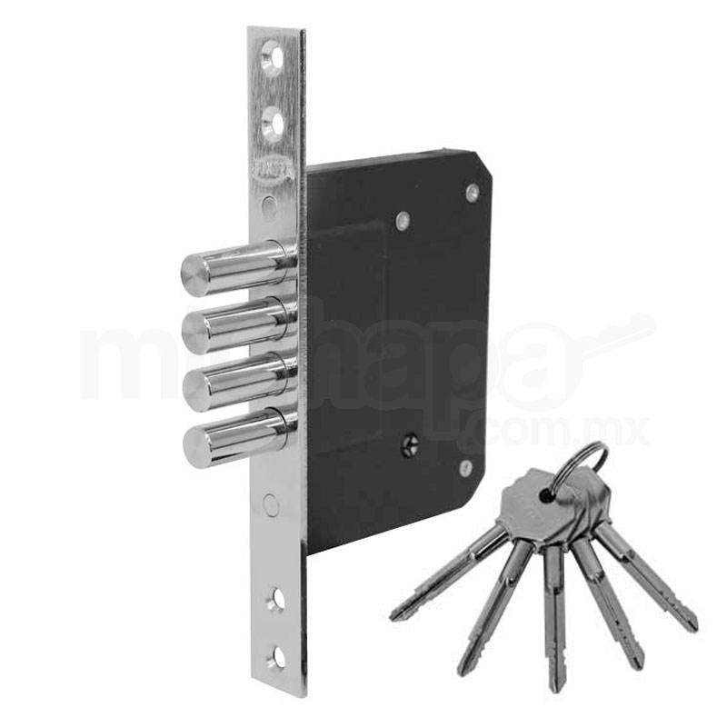 CERRADURA DEXTER 6372 LLAVE TETRA 4 BULONES ALTA SEGURIDAD DISCRETA