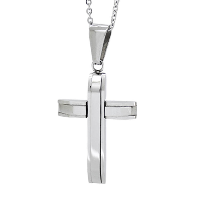 Dije Acero NK de cruz.