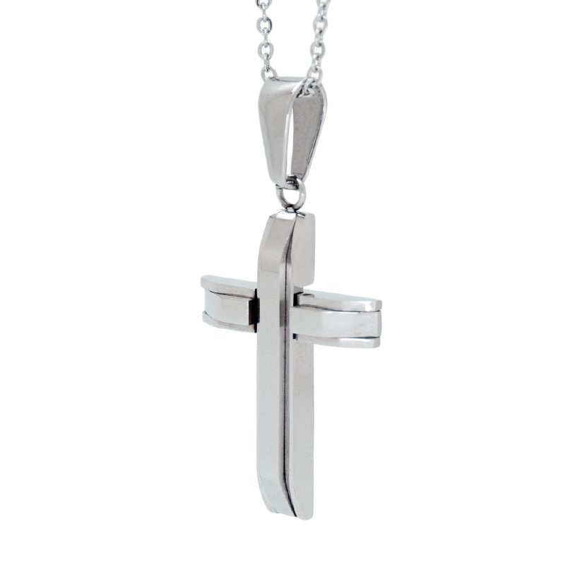 Dije Acero NK de cruz.