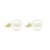 Aretes Pearls Light Golden y plata mexicana 0.925 