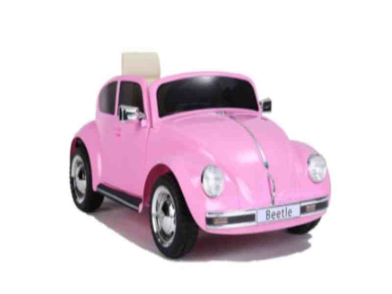Montable Eléctrico VW Beetle para Niña Rosa