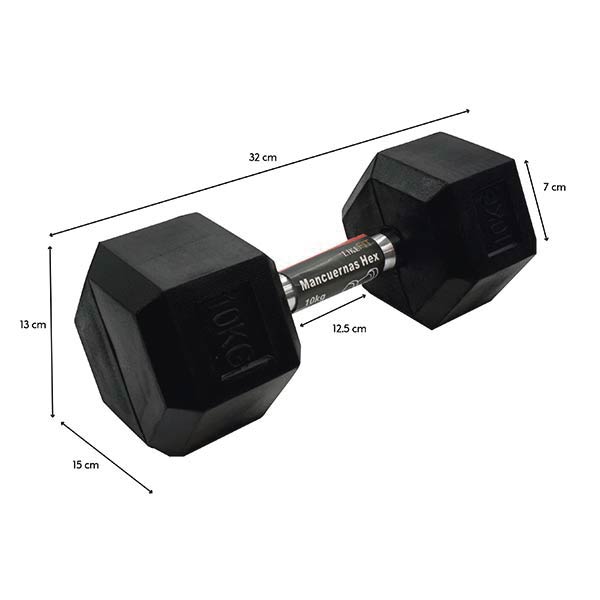Par Mancuernas Pesa 10 Kg Likefit Para Entrenamiento