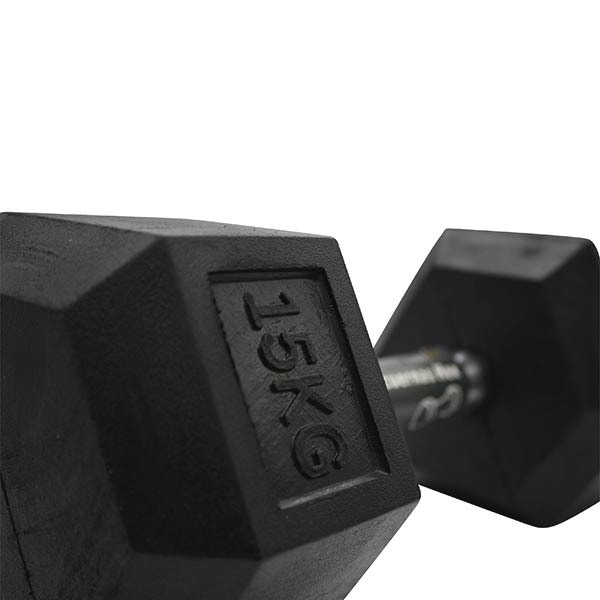 Par Mancuernas Pesa Hex. 15 Kg Likefit Para Entrenamiento