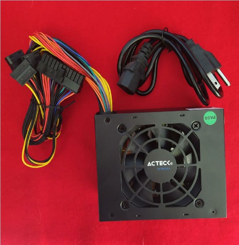 FUENTE PODER MICRO ATX 500W 204PINES VENTILADOR 80MM ENERGIA CORRIENTE PC ENSAMBLE GAMER CASA OFICI