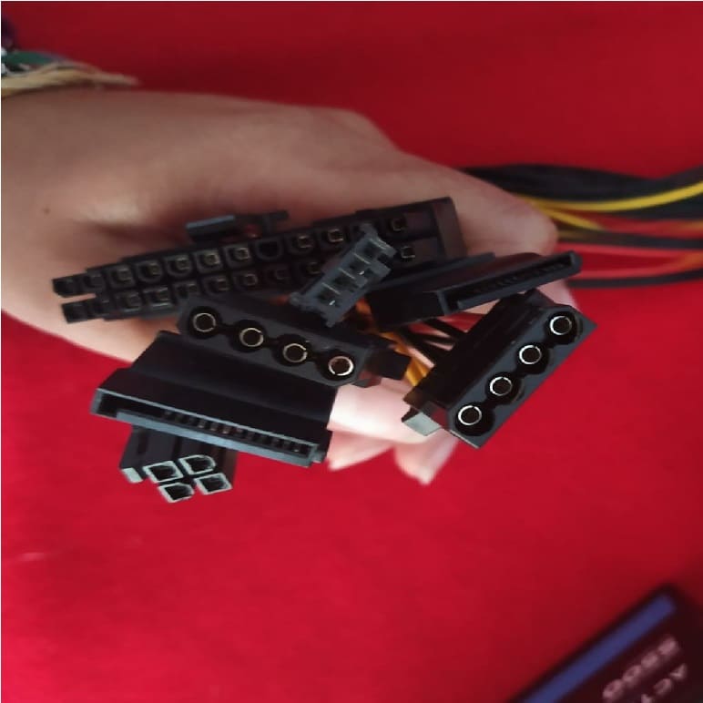 FUENTE PODER MICRO ATX 500W 204PINES VENTILADOR 80MM ENERGIA CORRIENTE PC ENSAMBLE GAMER CASA OFICI