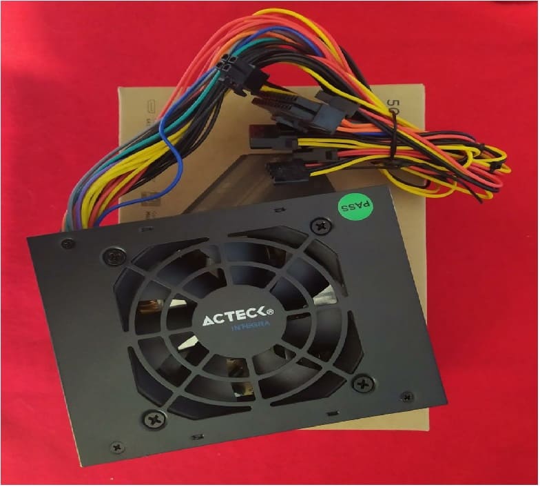 FUENTE PODER MICRO ATX 500W 204PINES VENTILADOR 80MM ENERGIA CORRIENTE PC ENSAMBLE GAMER CASA OFICI