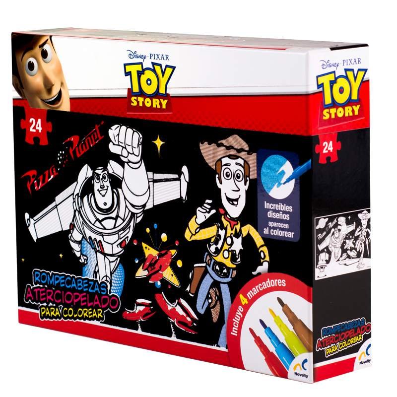 Rompecabezas Aterciopelado para Colorear Toy Story