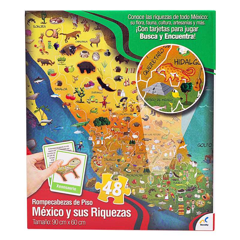 Rompecabezas Piso Republica Mexicana 48 piezas