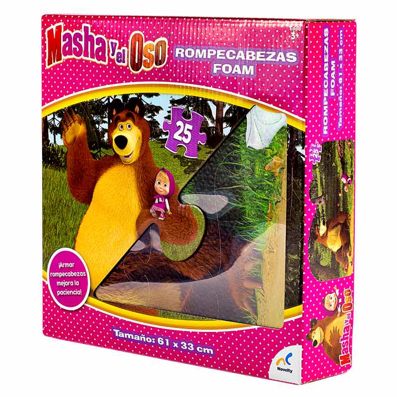 Rompecabezas Foam piezas gigantes Masha y El Oso