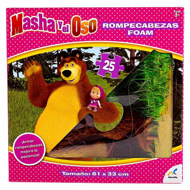 Rompecabezas Foam piezas gigantes Masha y El Oso