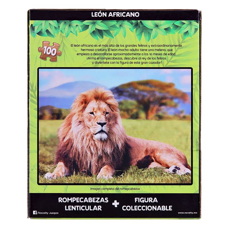 Rompecabezas Lenticular 100 piezas con figura