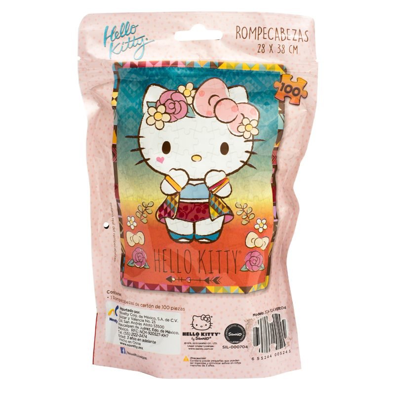 Rompecabezas en Bolsa Metalizada para Niños de Hello Kitty