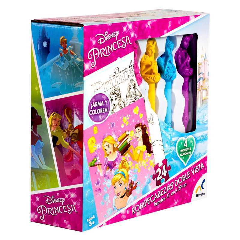 Rompecabeza Doble Vista de Princesas para Niños Novelty