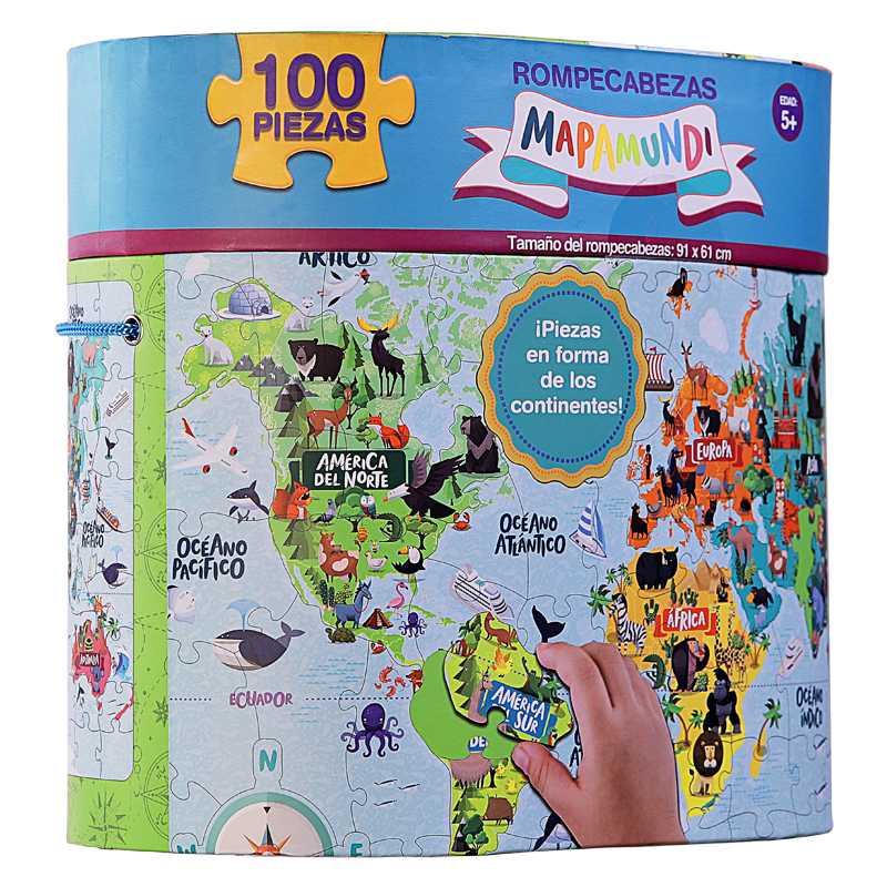 Rompecabezas para Niños Mapa Mundial Gigante Novelty