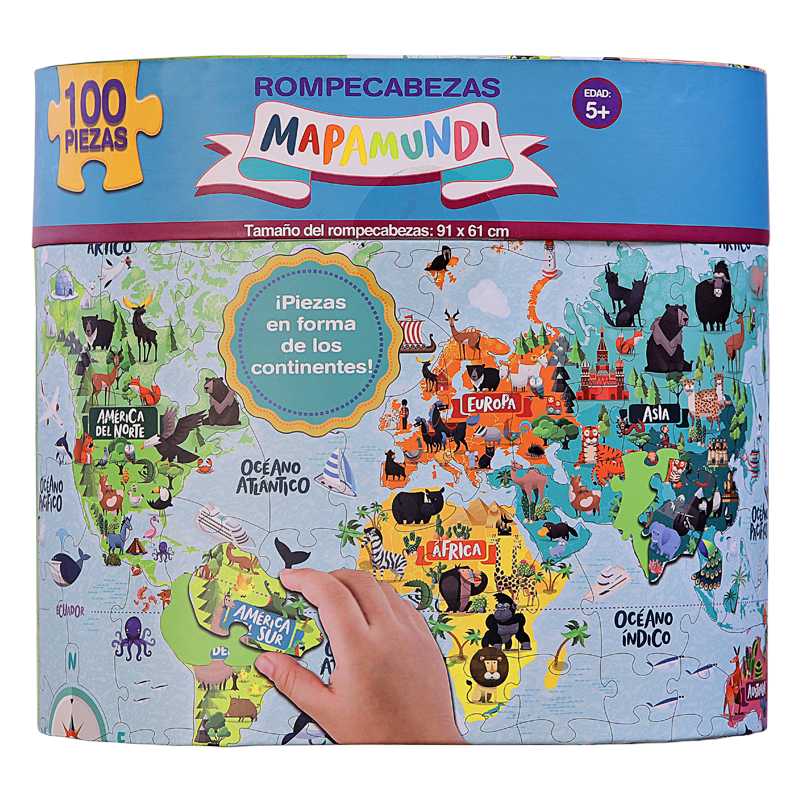 Rompecabezas para Niños Mapa Mundial Gigante Novelty